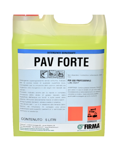 Detergente "PAV FORTE" da 5LT