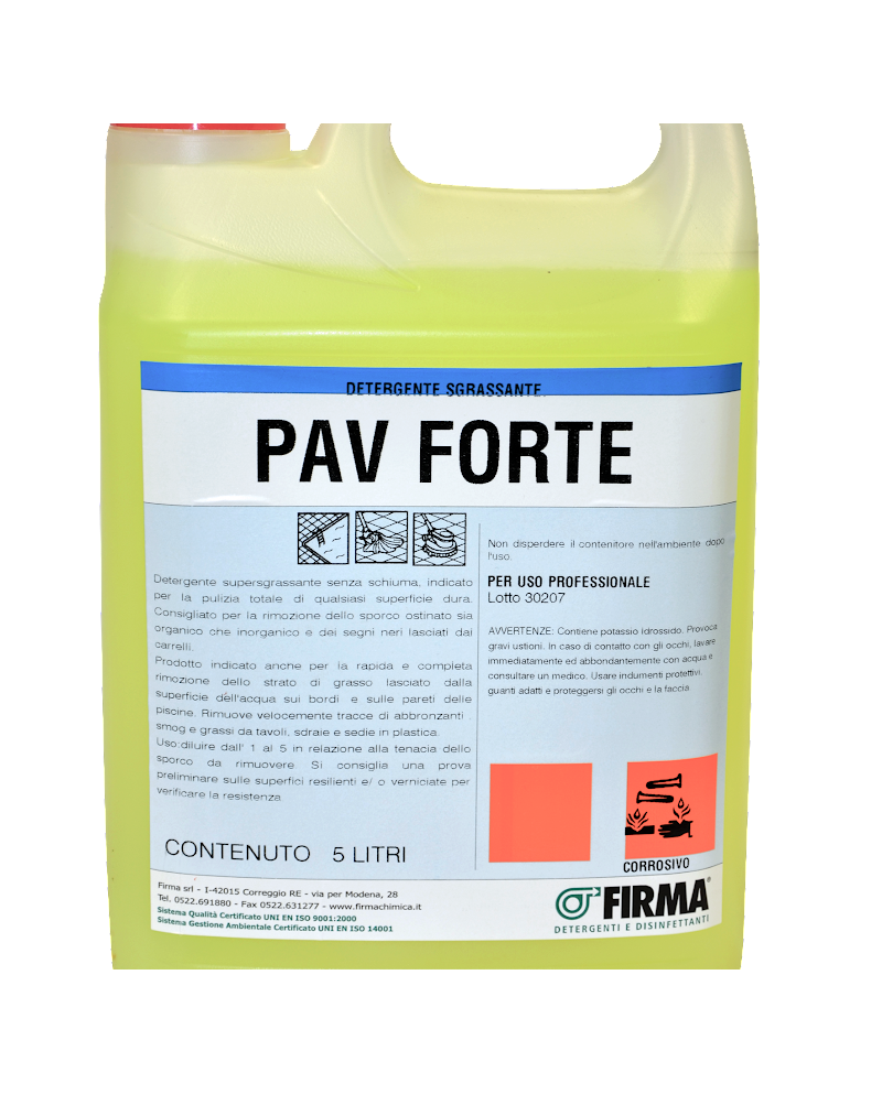 Detergente "PAV FORTE" da 5LT