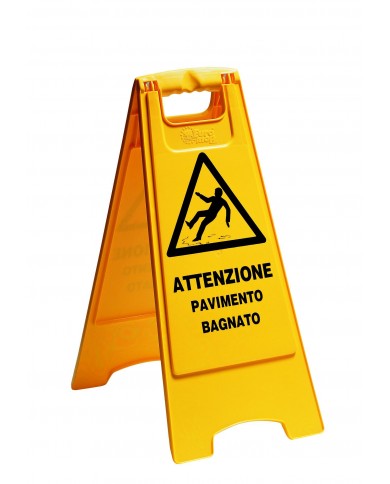 Segnale Di Pericolo Pavimento Bagnato (Italiano)