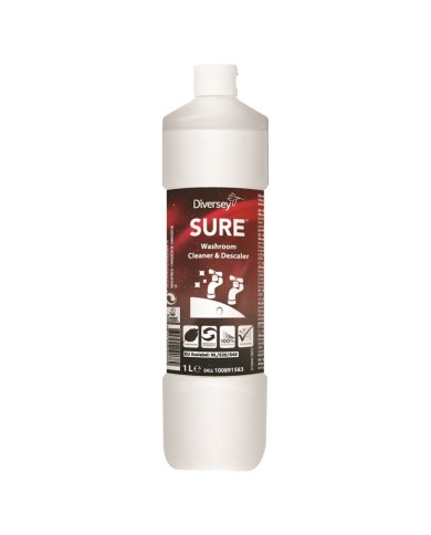 SURE WASHROOM CLEANER & DESCALER – DETERGENTE ACIDO PER IL BAGNO